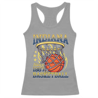 Indiana Basketball Flames Graphic Racerback Tank Top Vintage 1967 Fan Indy Hoops Pride