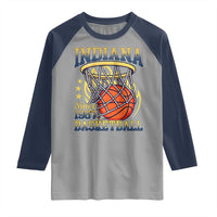 Indiana Basketball Flames Graphic Raglan Shirt Vintage 1967 Fan Indy Hoops Pride