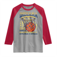 Indiana Basketball Flames Graphic Raglan Shirt Vintage 1967 Fan Indy Hoops Pride