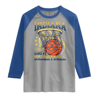 Indiana Basketball Flames Graphic Raglan Shirt Vintage 1967 Fan Indy Hoops Pride