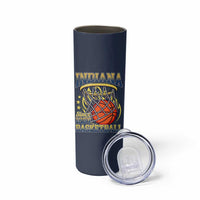 Indiana Basketball Flames Graphic Skinny Tumbler Vintage 1967 Fan Indy Hoops Pride