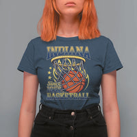 Indiana Basketball Flames Graphic T Shirt For Women Vintage 1967 Fan Indy Hoops Pride