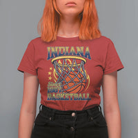Indiana Basketball Flames Graphic T Shirt For Women Vintage 1967 Fan Indy Hoops Pride