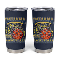 Indiana Basketball Flames Graphic Tumbler Cup Vintage 1967 Fan Indy Hoops Pride