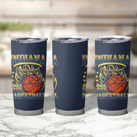 Indiana Basketball Flames Graphic Tumbler Cup Vintage 1967 Fan Indy Hoops Pride