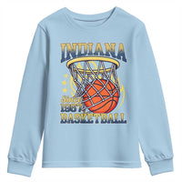 Indiana Basketball Flames Graphic Youth Sweatshirt Vintage 1967 Fan Indy Hoops Pride