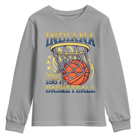 Indiana Basketball Flames Graphic Youth Sweatshirt Vintage 1967 Fan Indy Hoops Pride