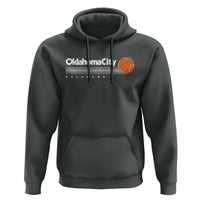 Retro Oklahoma City Basketball Hoodie Vintage OKC Hoops Lover Sports Fan - Wonder Print Shop