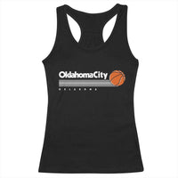 Retro Oklahoma City Basketball Racerback Tank Top Vintage OKC Hoops Lover Sports Fan - Wonder Print Shop