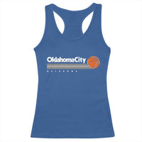 Retro Oklahoma City Basketball Racerback Tank Top Vintage OKC Hoops Lover Sports Fan - Wonder Print Shop