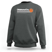 Retro Oklahoma City Basketball Sweatshirt Vintage OKC Hoops Lover Sports Fan - Wonder Print Shop