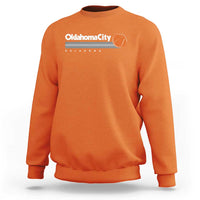 Retro Oklahoma City Basketball Sweatshirt Vintage OKC Hoops Lover Sports Fan - Wonder Print Shop