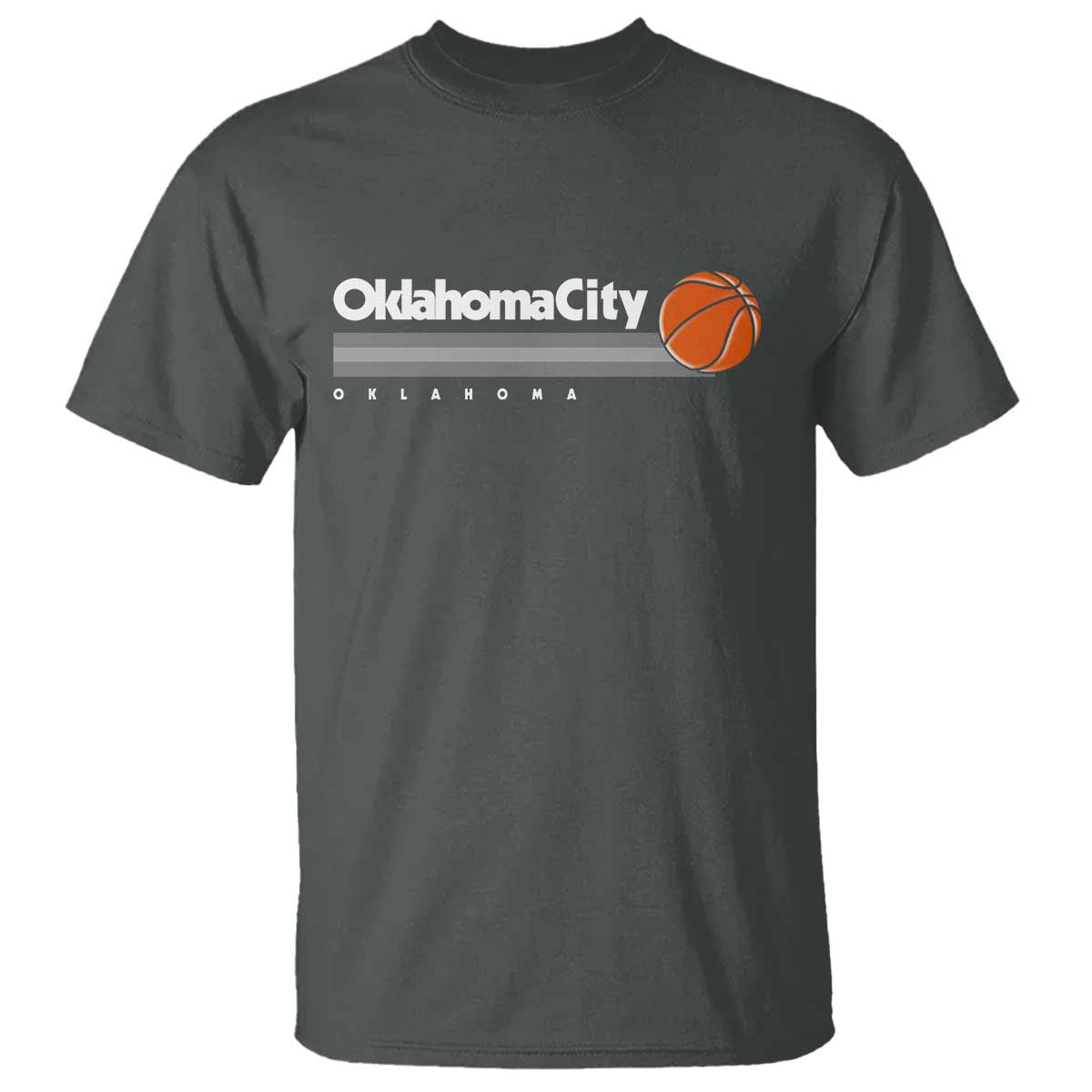 Retro Oklahoma City Basketball T Shirt Vintage OKC Hoops Lover Sports Fan - Wonder Print Shop