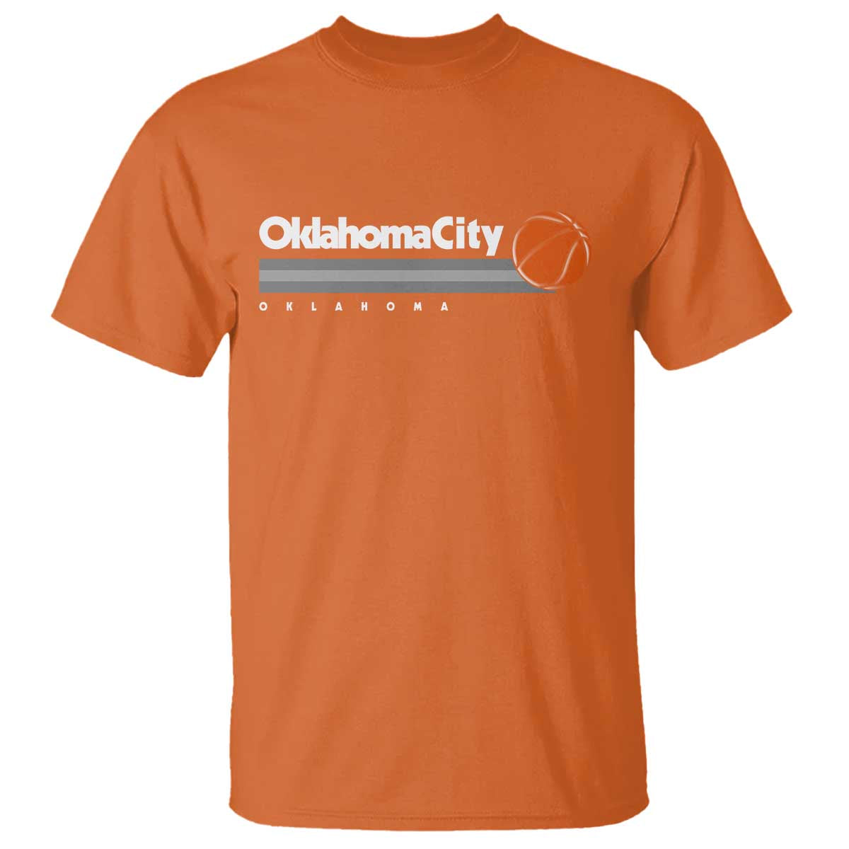 Retro Oklahoma City Basketball T Shirt Vintage OKC Hoops Lover Sports Fan - Wonder Print Shop