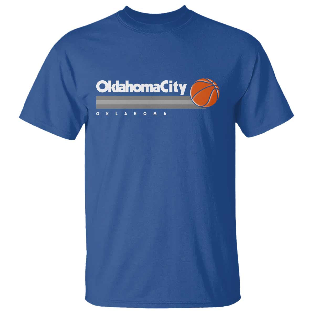 Retro Oklahoma City Basketball T Shirt Vintage OKC Hoops Lover Sports Fan - Wonder Print Shop