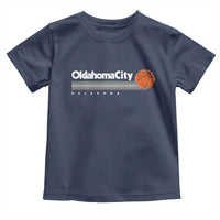 Retro Oklahoma City Basketball Toddler T Shirt Vintage OKC Hoops Lover Sports Fan - Wonder Print Shop