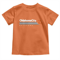 Retro Oklahoma City Basketball Toddler T Shirt Vintage OKC Hoops Lover Sports Fan - Wonder Print Shop