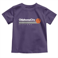 Retro Oklahoma City Basketball Toddler T Shirt Vintage OKC Hoops Lover Sports Fan - Wonder Print Shop