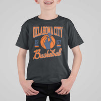 Retro Oklahoma City Basketball T Shirt For Kid Vintage OKC Since 1967 Hoops Lover Sports Fan - Wonder Print Shop