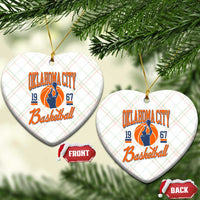 Retro Oklahoma City Basketball Ceramic Ornament Vintage OKC Since 1967 Hoops Lover Sports Fan - Wonder Print Shop