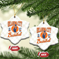 Retro Oklahoma City Basketball Ceramic Ornament Vintage OKC Since 1967 Hoops Lover Sports Fan - Wonder Print Shop