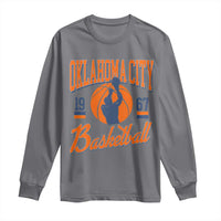 Retro Oklahoma City Basketball Long Sleeve Shirt Vintage OKC Since 1967 Hoops Lover Sports Fan - Wonder Print Shop