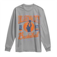 Retro Oklahoma City Basketball Long Sleeve Shirt Vintage OKC Since 1967 Hoops Lover Sports Fan - Wonder Print Shop