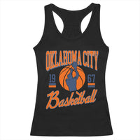 Retro Oklahoma City Basketball Racerback Tank Top Vintage OKC Since 1967 Hoops Lover Sports Fan - Wonder Print Shop