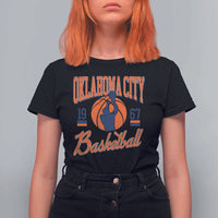 Retro Oklahoma City Basketball T Shirt For Women Vintage OKC Since 1967 Hoops Lover Sports Fan - Wonder Print Shop