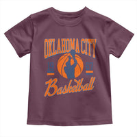 Retro Oklahoma City Basketball Toddler T Shirt Vintage OKC Since 1967 Hoops Lover Sports Fan - Wonder Print Shop