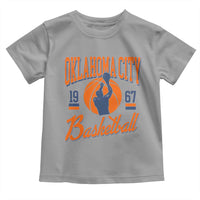 Retro Oklahoma City Basketball Toddler T Shirt Vintage OKC Since 1967 Hoops Lover Sports Fan - Wonder Print Shop