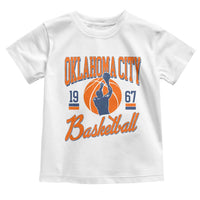 Retro Oklahoma City Basketball Toddler T Shirt Vintage OKC Since 1967 Hoops Lover Sports Fan - Wonder Print Shop