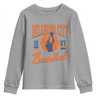 Retro Oklahoma City Basketball Youth Sweatshirt Vintage OKC Since 1967 Hoops Lover Sports Fan - Wonder Print Shop