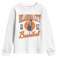 Retro Oklahoma City Basketball Youth Sweatshirt Vintage OKC Since 1967 Hoops Lover Sports Fan - Wonder Print Shop
