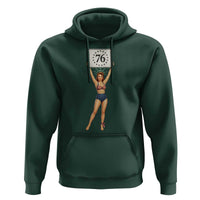 Vintage Patriotic Pin Up Girl 1776 Hoodie Statue of Liberty Retro Americana Graphic