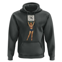 Vintage Patriotic Pin Up Girl 1776 Hoodie Statue of Liberty Retro Americana Graphic
