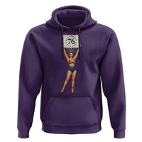 Vintage Patriotic Pin Up Girl 1776 Hoodie Statue of Liberty Retro Americana Graphic