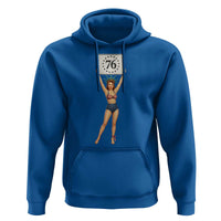Vintage Patriotic Pin Up Girl 1776 Hoodie Statue of Liberty Retro Americana Graphic