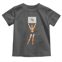 Vintage Patriotic Pin Up Girl 1776 Toddler T Shirt Statue of Liberty Retro Americana Graphic