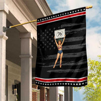Vintage Pin Up Girl 1776 Patriotic Garden Flag Statue of Liberty Retro Americana Graphic