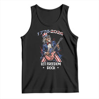 Let Freedom Rock Uncle Sam Rock Star Tank Top Funny Electric Guitar Player American Flag Suit 1776 to 2026 Semiquincentennial