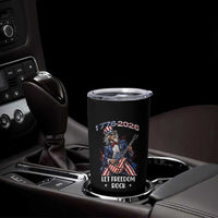 Let Freedom Rock Uncle Sam Rock Star Tumbler Cup Funny Electric Guitar Player American Flag Suit 1776 to 2026 Semiquincentennial