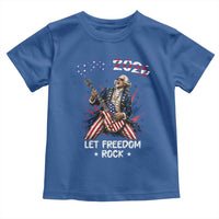 Let Freedom Rock George Washington Rock Star Toddler T Shirt Funny Electric Guitar Player American Flag Suit 1776 to 2026 Semiquincentennial