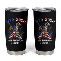 Let Freedom Rock George Washington Rock Star Tumbler Cup Funny Electric Guitar Player American Flag Suit 1776 to 2026 Semiquincentennial