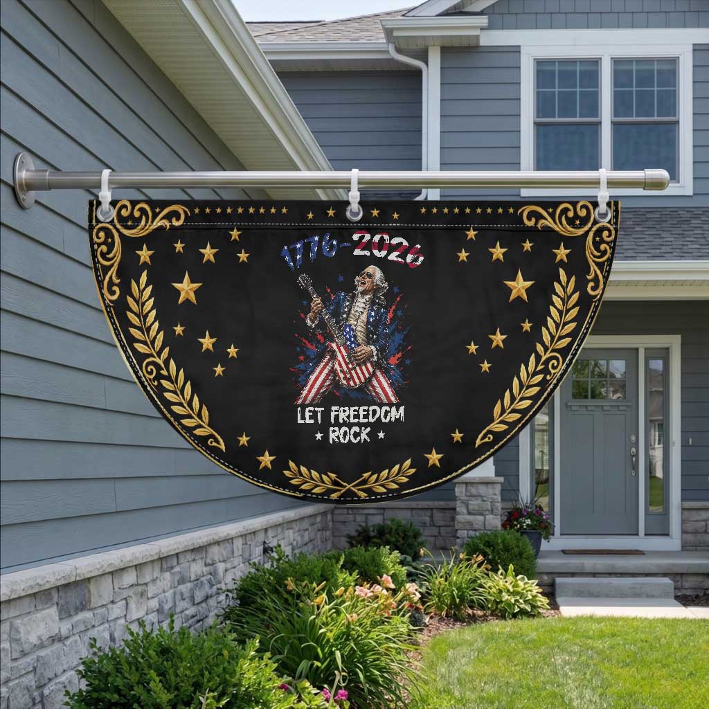 Let Freedom Rock George Washington Rock Star Patriotic Fan Flag Funny Electric Guitar Player American Flag Suit 1776 to 2026 Semiquincentennial