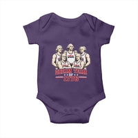 Dream Team of 1776 Funny Founding Fathers Basketball Players Baby Onesie Patriotic Sports Team Parody 4th of July 250th Anniversary