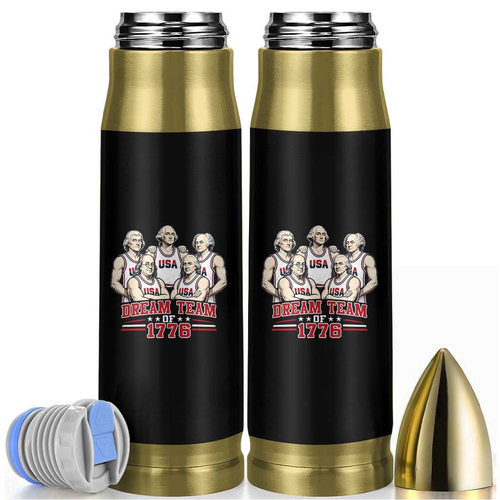 Dream Team of 1776 Funny Founding Fathers Basketball Players Bullet Tumbler Patriotic Sports Team Parody 4th of July 250th Anniversary