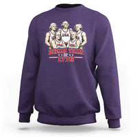 Dream Team of 1776 Funny Founding Fathers Basketball Players Sweatshirt Patriotic Sports Team Parody 4th of July 250th Anniversary