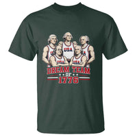 Dream Team of 1776 Funny Founding Fathers Basketball Players T Shirt Patriotic Sports Team Parody 4th of July 250th Anniversary