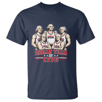 Dream Team of 1776 Funny Founding Fathers Basketball Players T Shirt Patriotic Sports Team Parody 4th of July 250th Anniversary